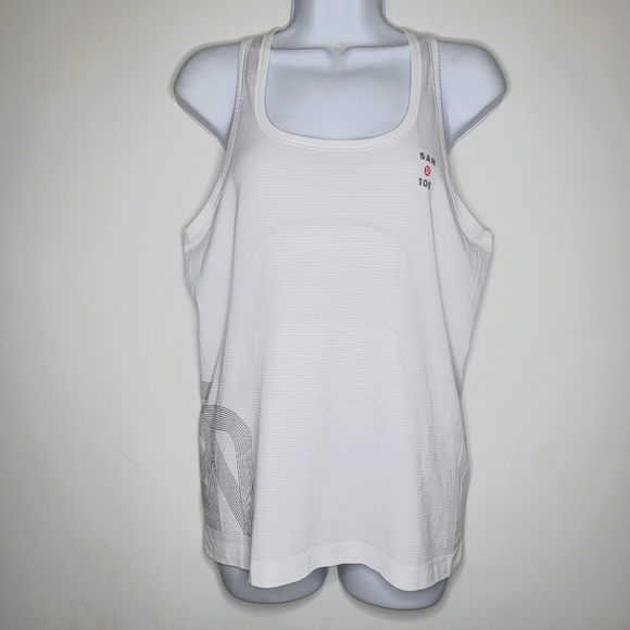 lululemon athletica Tops - lululemon SZ 10 womens white racer back tank
